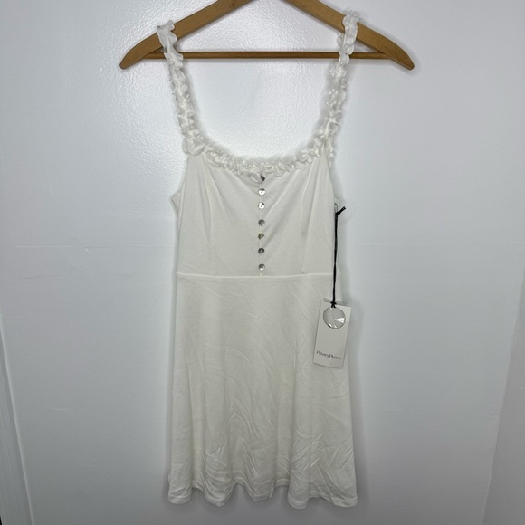 PRIVACY PLEASE NWT White Emeline Dress - Picture 2 of 6